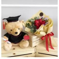 Convocation Set 01 (Convocation Bear + 12 Red Rose)