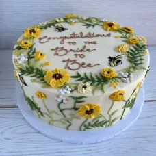 Congratulations to the Bride to Bee Cake — 8" (Serves 8-12) / Chocolate