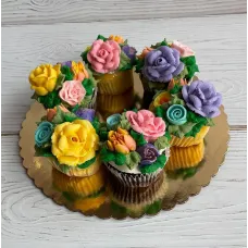 Mother's Day Floral Cupcakes