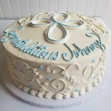 Cross with Scrolls Cake - VEGAN
