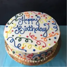 Birthday Celebration Cake - VEGAN — 6" (Serves 6-8) / Vanilla / Oreo Icing