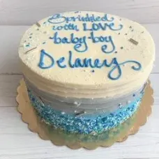 Sprinkled with Love Baby Boy or Girl Shower Cake — 6" (Serves 6-8) / Chocolate