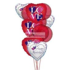 Balloons for loved ones (3 Latex and 6 Mylar Balloons)