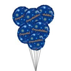 Congratulations Balloons (3 Latex and 6 Mylar Balloons)