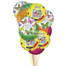 Balloons full of excitement (6 Latex and 6 Mylar Balloons)