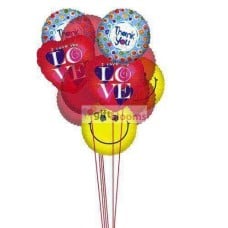 Sweet Smiles Balloons (3 Latex and 6 Mylar Balloons)