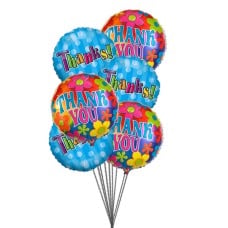 Bunch of THANK YOU balloons (6 Mylar Balloons)