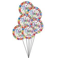 Thanks a lot balloons (6 Mylar Balloons)