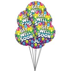 Ready to get well soon balloon (6 Mylar Balloons)
