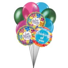 Thinking in thoughts (3 Mylar Balloons and 6 Latex Balloons)