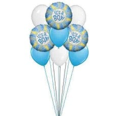 It's Balloons for Boy (6 Latex and 3 Mylar Balloons)
