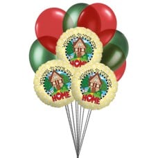 Enter in a New Home (6 Latex Balloons and 3 Mylar Balloons)