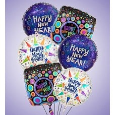 Air-Rangement Happy New Year Mylar Balloons