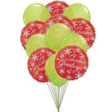 Greetings from abroad (6 Latex and 6 Mylar Balloons)