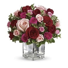 Giftblooms Love Medley Bouquet with Red Roses (Standard)