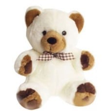 24 Inches Teddy Off White With Brown (As Shown)