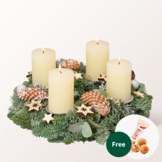 Wreath Winterkuss (Ø 30 cm) with 3 Ferrero Giotto