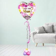 Singing foil balloon "Love you Mom"
