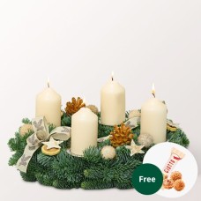 Wreath Kerzenschein (Ã˜ 30 cm) with 3 Ferrero Giotto