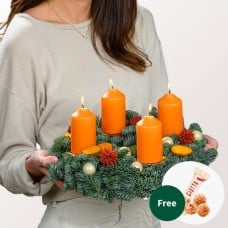 Wreath Lichterkranz (Ã˜ 30 cm) with 3 Ferrero Giotto