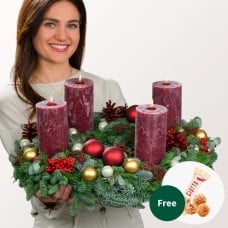 Wreath Adventabend (Ã˜ 55 cm) with 3 Ferrero Giotto
