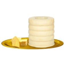Pyramid Cake with white fine milk chocolate coating