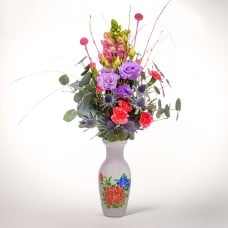 Flower Bouquet Frühlingszeit with vase