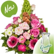 Flower Bouquet Osterbote with vase