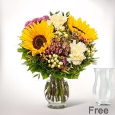 Flower Bouquet Sommererwachen with vase