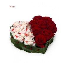 Sweets and Dark Wine Red Roses (Basic)