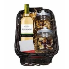 White Wine Basket 375ml and Nuts