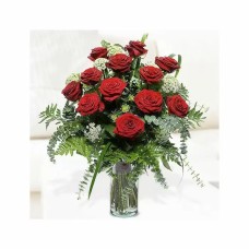 Arrangement of 18 Red Roses