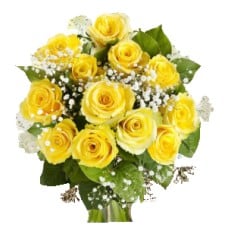 Bouquet of yellow roses