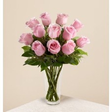 The Long Stem Pink Rose Bouquet