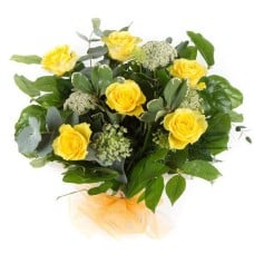 Six Long Stemmed Yellow Roses (Standard)