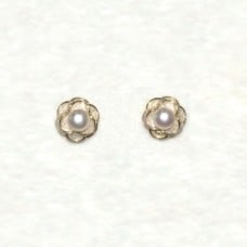 Flower Pearl Earrings