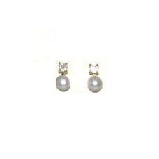 Pearl and Rhinestone Earrings