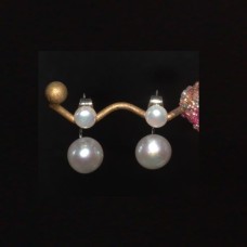 Double Pearl Earrings