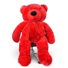 Life Size Teddy (Red) -5 Ft