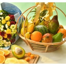 FINEST FRUITS FIESTA WITH FLOWER BUNCH