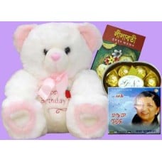 Bear,Book,Audio Cd WithChocolates