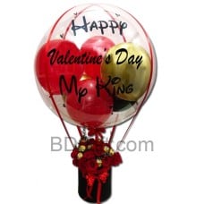 (001) Customized Balloon W/ Chocolate & Rose