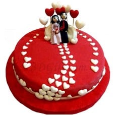 (009) 2 Pounds fondant Cake