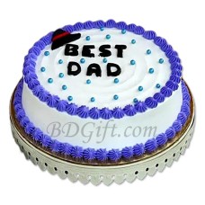 1 Pound Customized Round Shaped Vanilla Cake