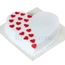 1 pound fondant heart shape vanilla cake