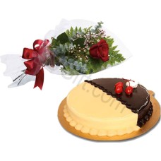 (35) Rose W/ Cake
