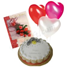 Cake W/ card &amp; balloon