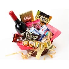 Wine and Gourmet Gift basket