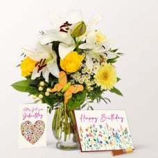 Birthday Set with Merci & vase