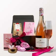 Präsentkorb Rosé